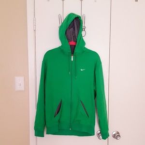 Green Nike zip Jacket size Medium